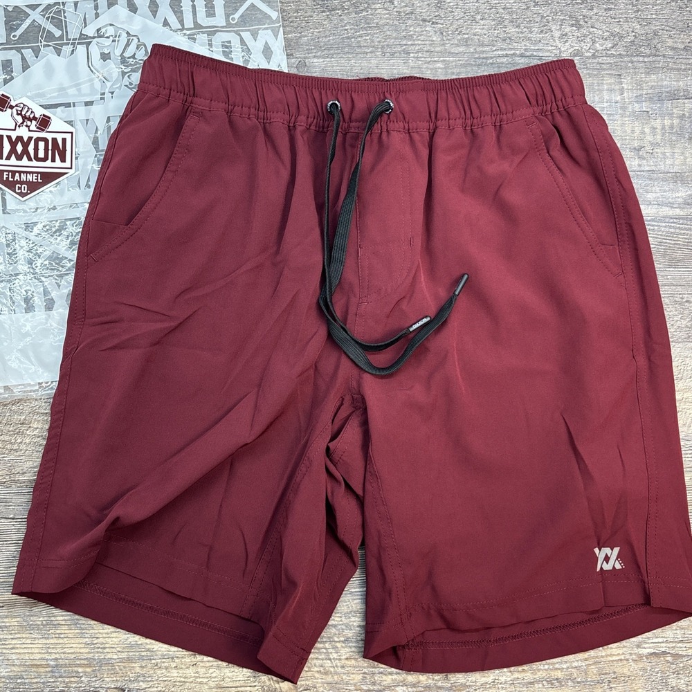 Dixxon Men's Medium The Brad Premium Lined Athletic Shorts‎ Maroon NEW
